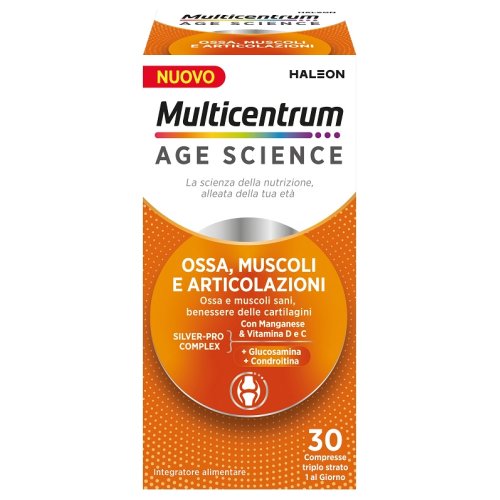 MULTICENTRUM AGE SCIENCE muscoli ossa e articolazioni 30 compresse