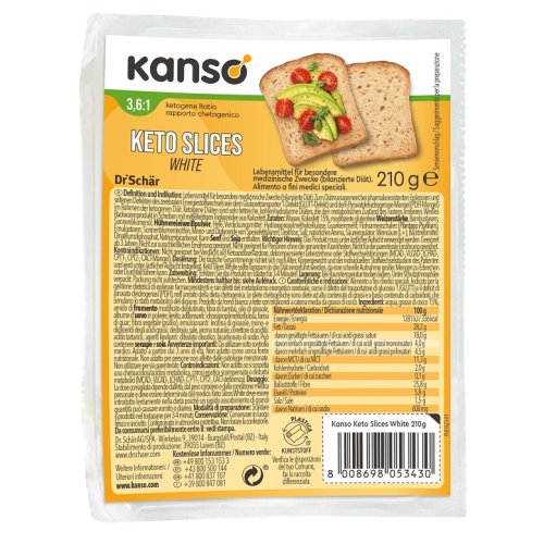 KANSO Keto Slices White 210g KANSO Keto Slices White 210g