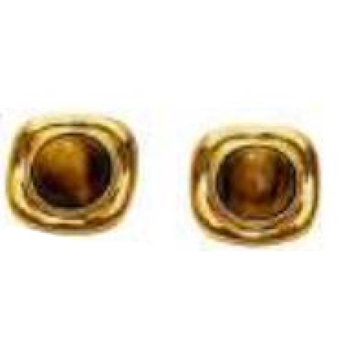 ATELIER FRATTINA 58 ORECCHINO BOTTONE ORO TIGRE