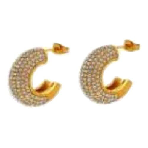 ATELIER FRATTINA 59 ORECCHINO CERCHIO ORO STRASS