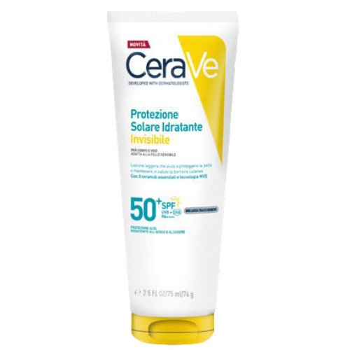 CeraVe Solare Viso SPF 50+ 75ml | Protezione Invisibile | Farmacia Mascia