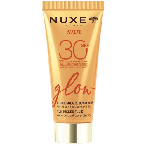 NUXE SUN Fluido Solare Viso 2026 SPF 30 Glow 40ml | Borsa mare omaggio