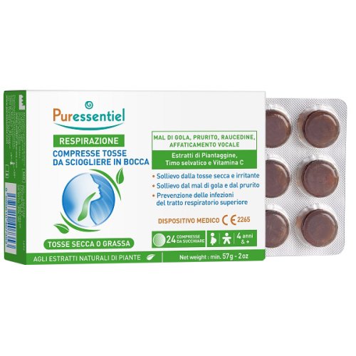 RESPIRAZIONE PURESSENTIEL TOSSE 24 COMPRESSE