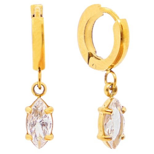 ATELIER FRATTINA 62 ORECCHINO CERCHIO ORO ROMBO PENDENTE