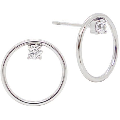 ATELIER FRATTINA 65 ORECCHINO CERCHIO CON PUNTO LUCE