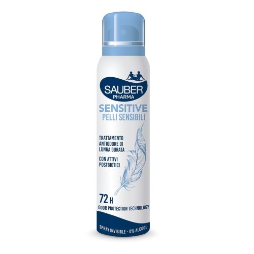 Sauber Deo 72h Sensitive Spray 150ml | Farmacia Mascia