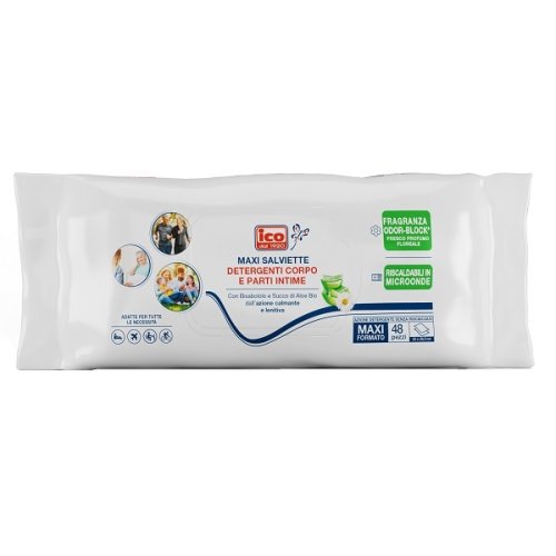Icopiuma Salviette Igiene Corpo Maxi 48 Pezzi | Farmacia Mascia