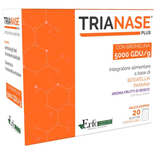 Trianase Plus Frutti Bosco 20 Bustine Bromelina