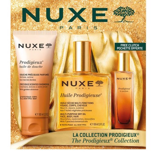 Nuxe Coffret Prodigieuse Collection 2026 – Cofanetto Regalo con Pochette