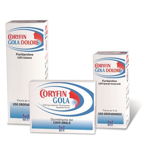 CORYFIN GOLA DOLORE*spray mucosa orale 15 ml 0,25%