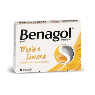 BENAGOL 16 pastiglie miele limone 0,6 mg + 1,2 mg
