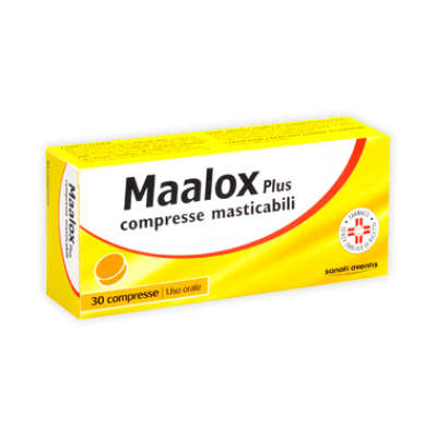 MAALOX PLUS farmaco per iperacidità e meteorismo 30 compresse masticabili