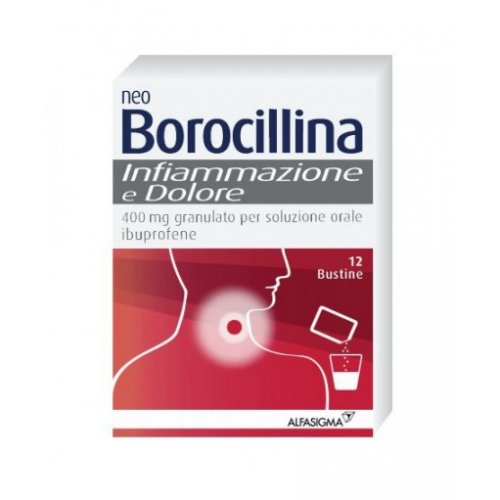 NEOBOROCILLINA Infiammazione e dolore 12 bustine ibuprofene 400mg