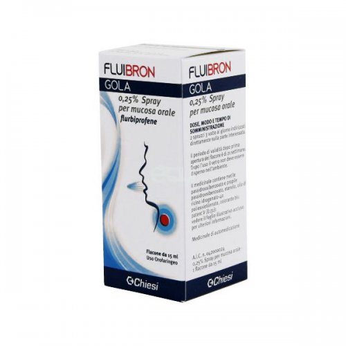 FLUIBRON GOLA spray antinfiammatorio per gola e mucosa orale 15ml