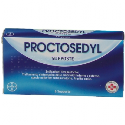 PROCTOSEDYL*6 supp 5 mg + 50 mg + 10 mg + 0,1 mg