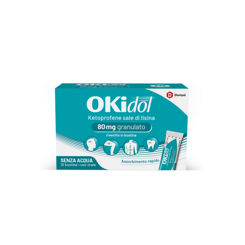 OKIDOL 80 mg Bustine Antidolorifico Rapido | Farmaco Antinfiammatorio