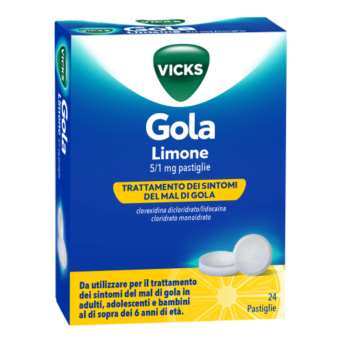 Vicks Gola Limone 24 Pastiglie 5 mg + 1 mg | Prezzo